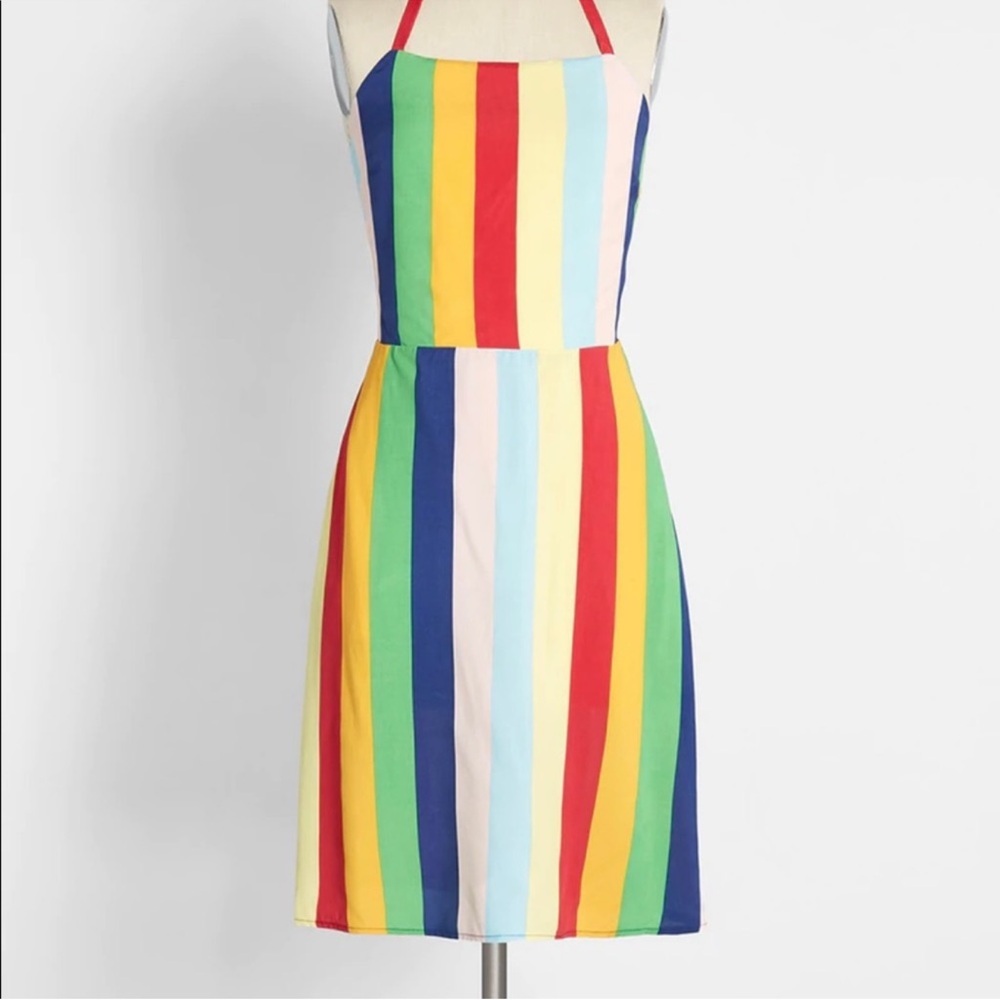 Modcloth 4xRainbow Halter Dress